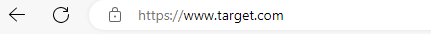 url search bar with https://www.target.com